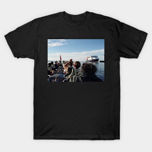 Paddling past the ferry T-Shirt